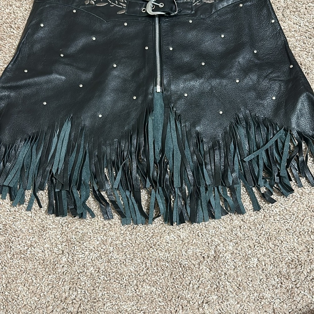 Leather Skirt - Picture 3 of 12